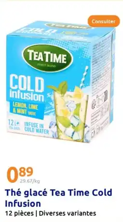Action TEA TIME Thé glacé Cold Infusion offre