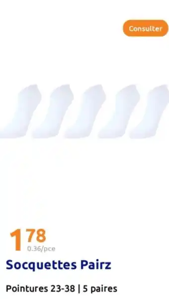Action Socquettes Pairz offre