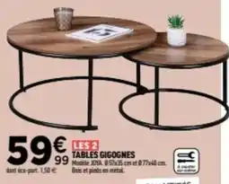 Centrakor Tables gigognes offre