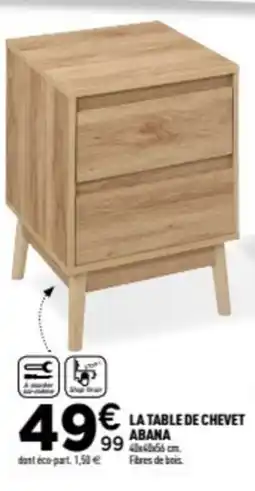 Centrakor La table de chevet abana offre