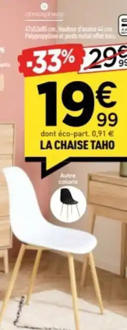 Centrakor La chaise taho offre