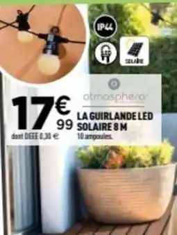 Centrakor La guirlande led solaire 8 m offre
