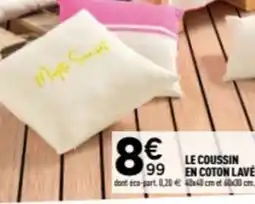 Centrakor Le coussin en coton lave offre