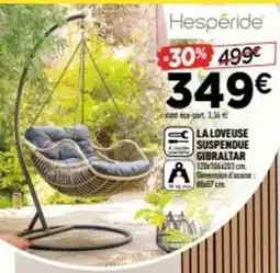 Centrakor La loveuse suspendue gibraltar offre
