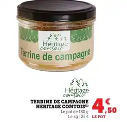 Bi1 Terrine de campagne heritage comtois offre