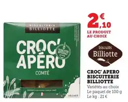 Bi1 Croc' apero biscuiterie billiotte offre