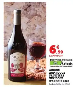 Bi1 Arbois aop rouge fruitiere vinicole d'arbois 2020 offre