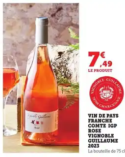 Bi1 Vin de pays franche comte igp rose vignoble guillaume offre