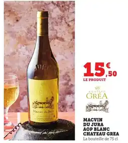 Bi1 Macvin du jura aop blanc chateau grea offre