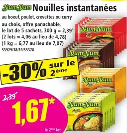 Norma YUM YUM Nouilles instantanées offre