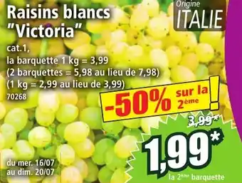 Norma Raisins blancs "Victoria" offre