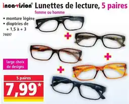 Norma Lunettes de lecture, 5 paires offre
