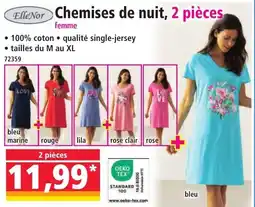 ELLE NOR Chemises de nuit, 2 pièces