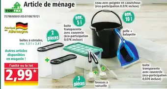 Norma TOPTEX Article de ménage offre