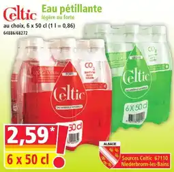 Norma CELTIC Eau pétillante légère ou forte offre