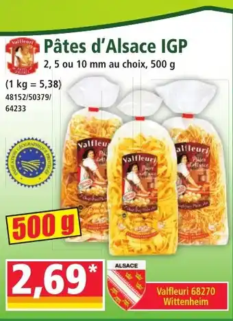 Norma Pâtes d'Alsace IGP offre