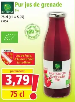 Norma BIO SONNE Pur jus de grenade offre