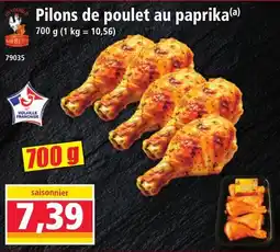 Norma Pilons de poulet au paprika offre