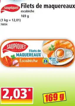 Norma SAUPIQUET Filets de maquereaux offre