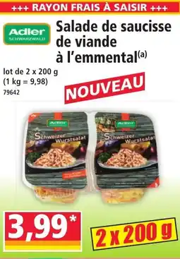 Norma Salade de saucisse de viande à l'emmental offre