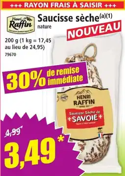 Norma Saucisse sèche offre