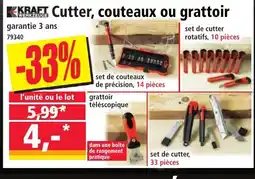 Norma KRAFT Cutter, couteaux ou grattoir offre