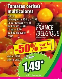 Norma Tomates cerises multicolores offre