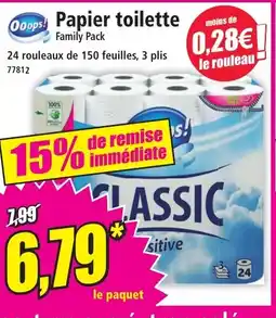 Norma OOOPS Papier toilette offre