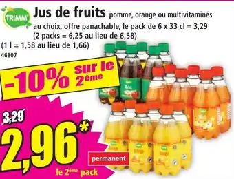 Norma TRIMM Jus de fruits offre