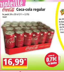 Norma COCA-COLA Regular offre