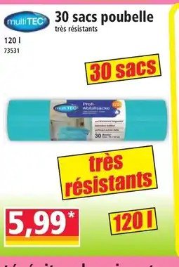 Norma 30 sacs poubelle offre