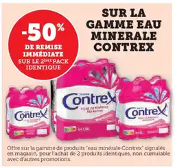 U Express CONTREX Sur la gamme eau minerale offre