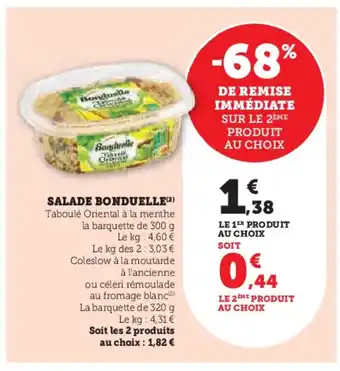 U Express BONDUELLE Salade offre