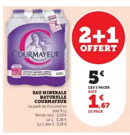 U Express COURMAYEUR Eau minerale naturelle offre