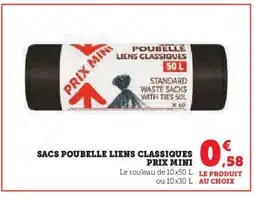 U Express Sacs poubelle liens classiques offre