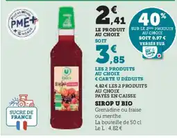 U Express Sirop u bio offre