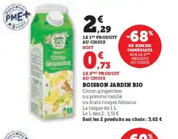 U Express JARDIN BIO Boisson offre