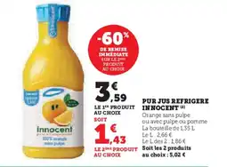 U Express INNOCENT Pur jus refrigere offre