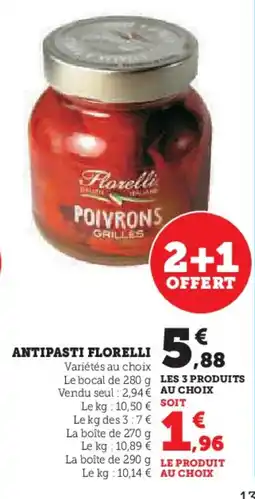 U Express FLORELLI Antipasti offre