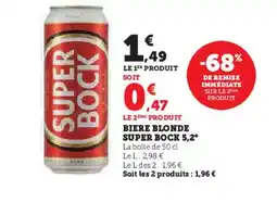 U Express SUPER BOCK Biere blonde offre