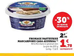 U Express CASA AZZURRA Fromage pasteurise mascarpone offre