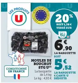 U Express Moules de bouchot stg u offre