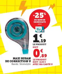 Hyper U Maxi ruban de correctionu offre