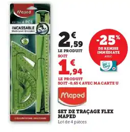 Hyper U MAPED Set de traçage flex offre