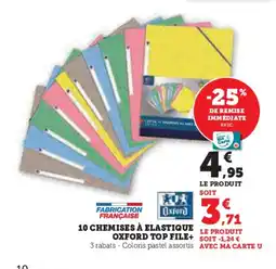 Hyper U 10 chemises à elastique offre