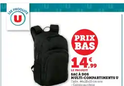 Hyper U Sac à dos multi-compartiments u offre