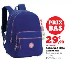 Hyper U Sac à dos miss lemonade offre