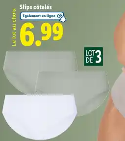 Lidl Slips côtelés offre