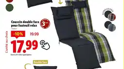 Lidl Coussin double face pour fauteuil relax offre