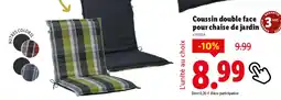 Lidl Coussin double face pour chaise de jardin offre